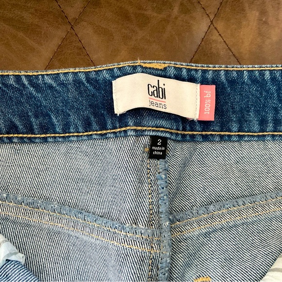 CAbi 100% Boyfriend Distressed Jeans - Style #5884 PO#224115 - Picture 7 of 14